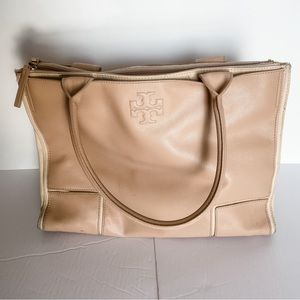 Large Tan Tory Burch Purse / Work Tote